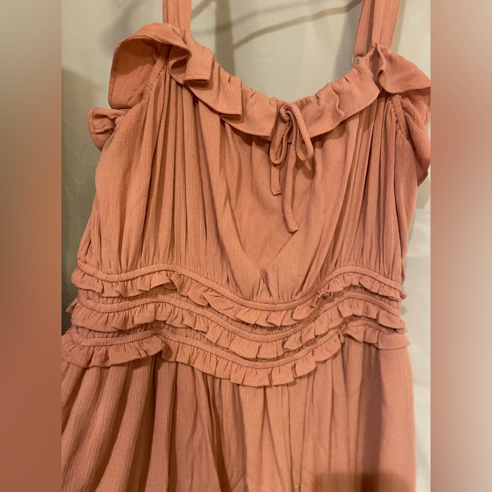 Torrid Dress, pink/blush color with ruffles🎀